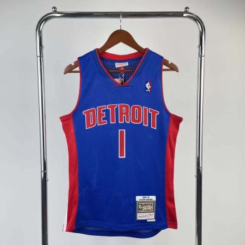 Jersey NBA Mitchell & Ness Detroit Pistons Blue - Allen Iverson