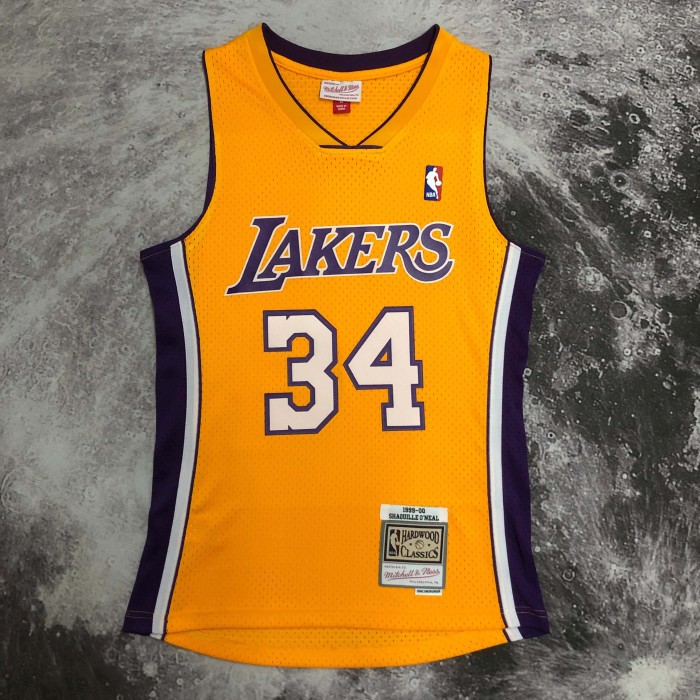Jersey NBA Mitchell & Ness Los Angeles Lakers Yellow - Shaquille O'Neal